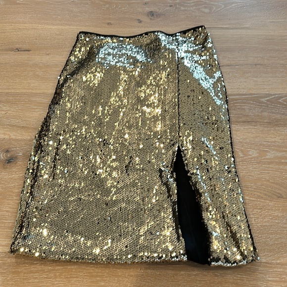 Dresses & Skirts - Gold Sequined Maxi Skirt